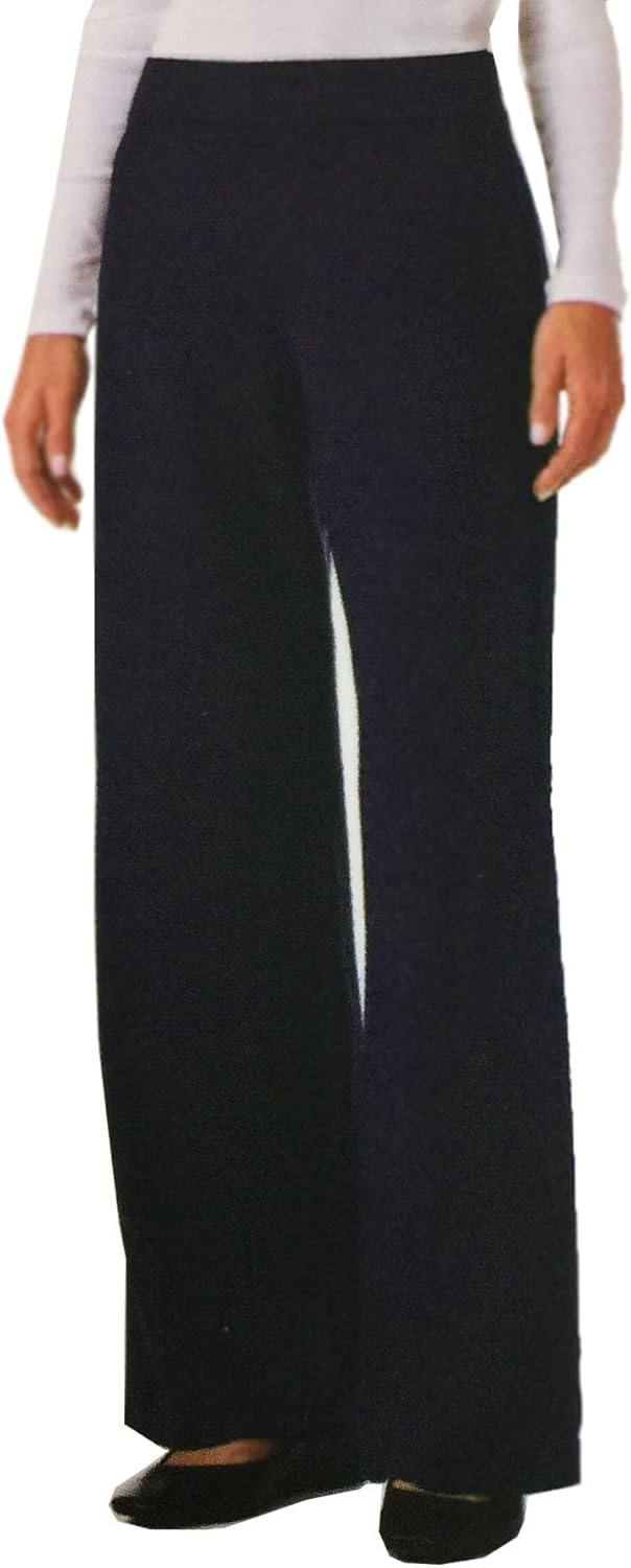 Splendid Women's Wide Leg Pull On Ponte Pants, Navy, XL