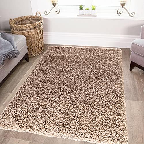renoazul® Shaggy Rug Living Room Hallway Carpet Runner Soft Touch Thick Pile, 200x290 Kitchen Bedroom Area Rug Non Shedding (Teal Verona Shaggy Rug)