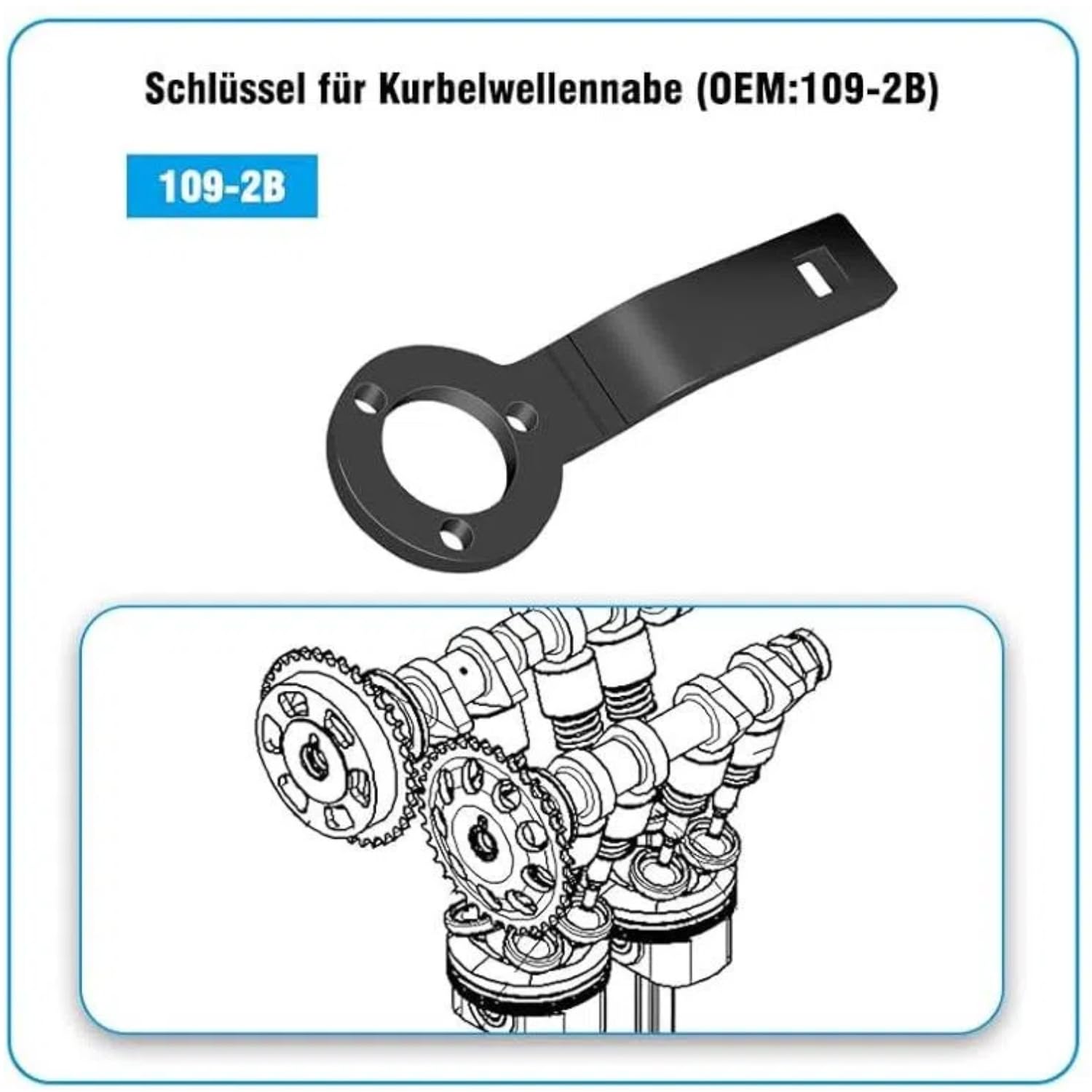 Kit Outils De Calage Distribution 8 Pièces – Compatible Citroën Peugeot Opel Vauxhall 1.2 PureTech EB2, Pour 208 308 3008 C3 C5 Etc.