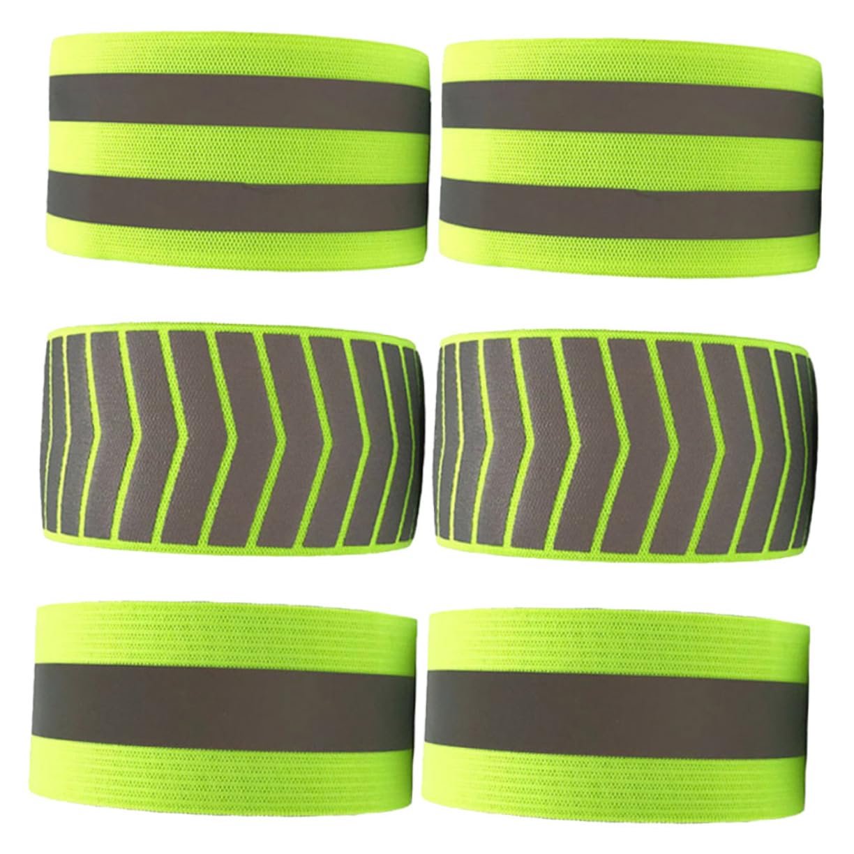 Kisangel 12 Piezas muñequera Reflectante Brazalete Reflectante Pulsera de Ciclismo Pulseras Fluorescentes Pulseras Reflectantes Corriendo Juegos de cordón Pulsera