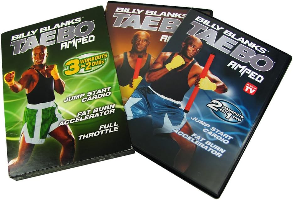 Tae Bo Amped: 3 Workouts on 2 DVDs - Jump Start Cardio, Fat Burn Accelerator, and Full Throttle