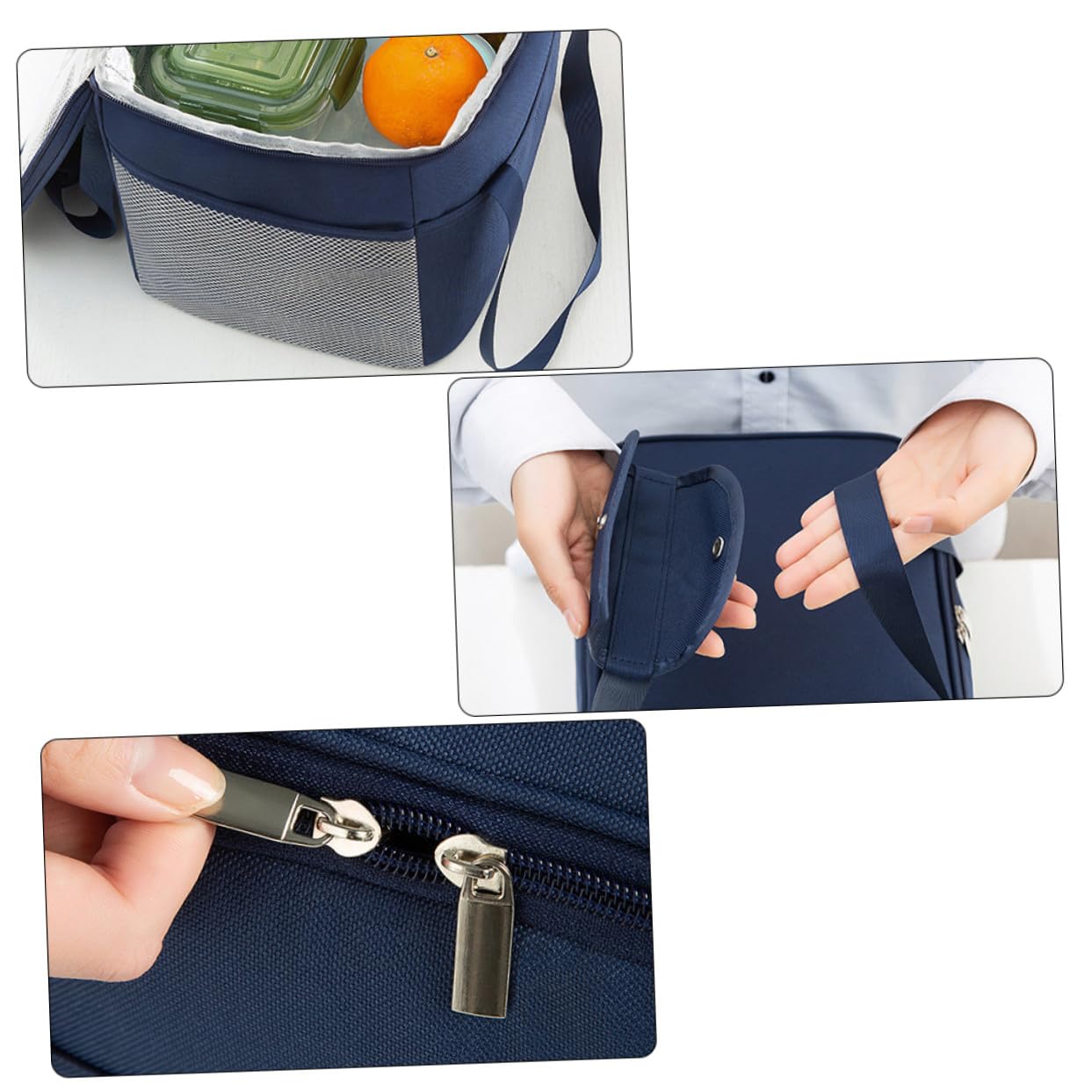 Isolierte Oxford Stoff Lunchbox mit Großem Fassungsvermögen für Picknick und Schule