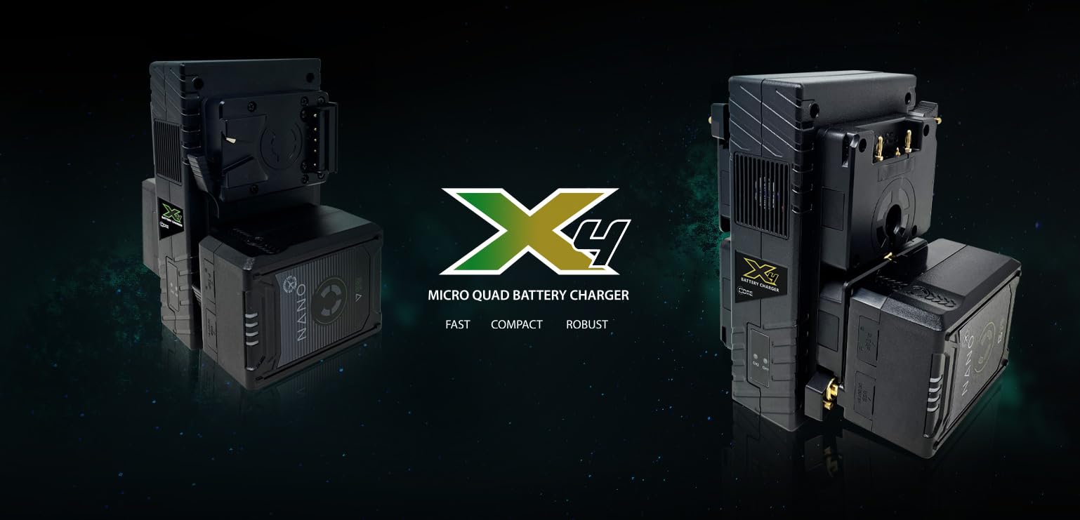 GP-X4A Mini Quad Travel Battery Charger for G-mt Battery Packs