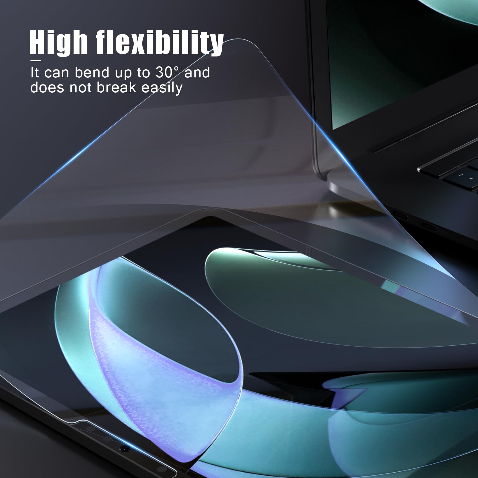 AKABEILA 1 protector de pantalla compatible con Honor Pad X8 de 10.1 pulgadas, dureza 9H, película de vidrio templado transparente HD para tableta