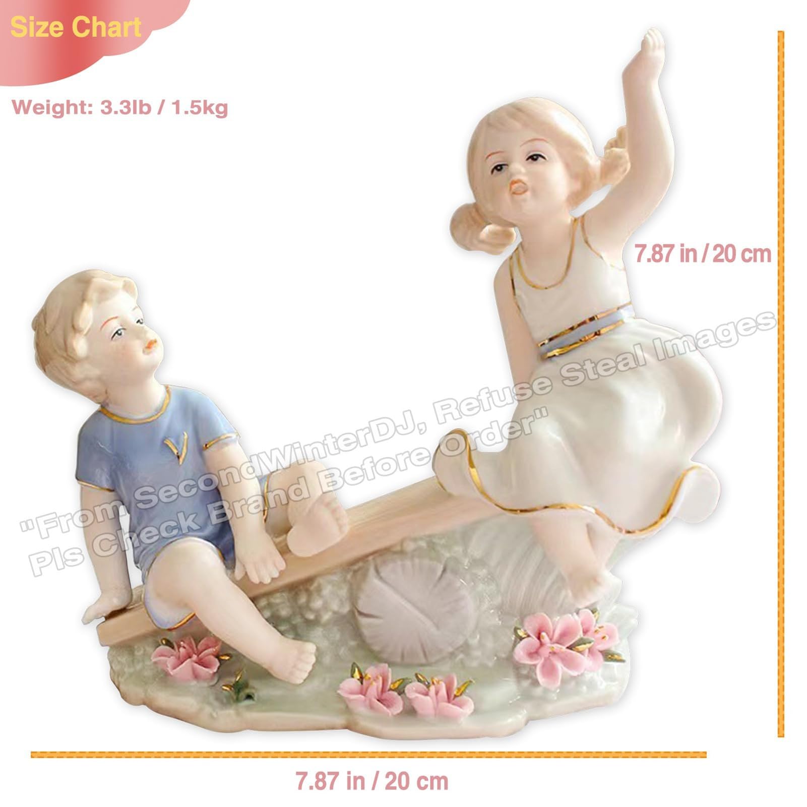 Arte Decorativa Escultura Estatua -Decoración Del Hogar De Cerámica, Figuras De Amantes Mayores De Porcelana, Estatua De Pareja, Escultura De Cerámica, Adornos De Oficina, Adornos De Oficina(A)