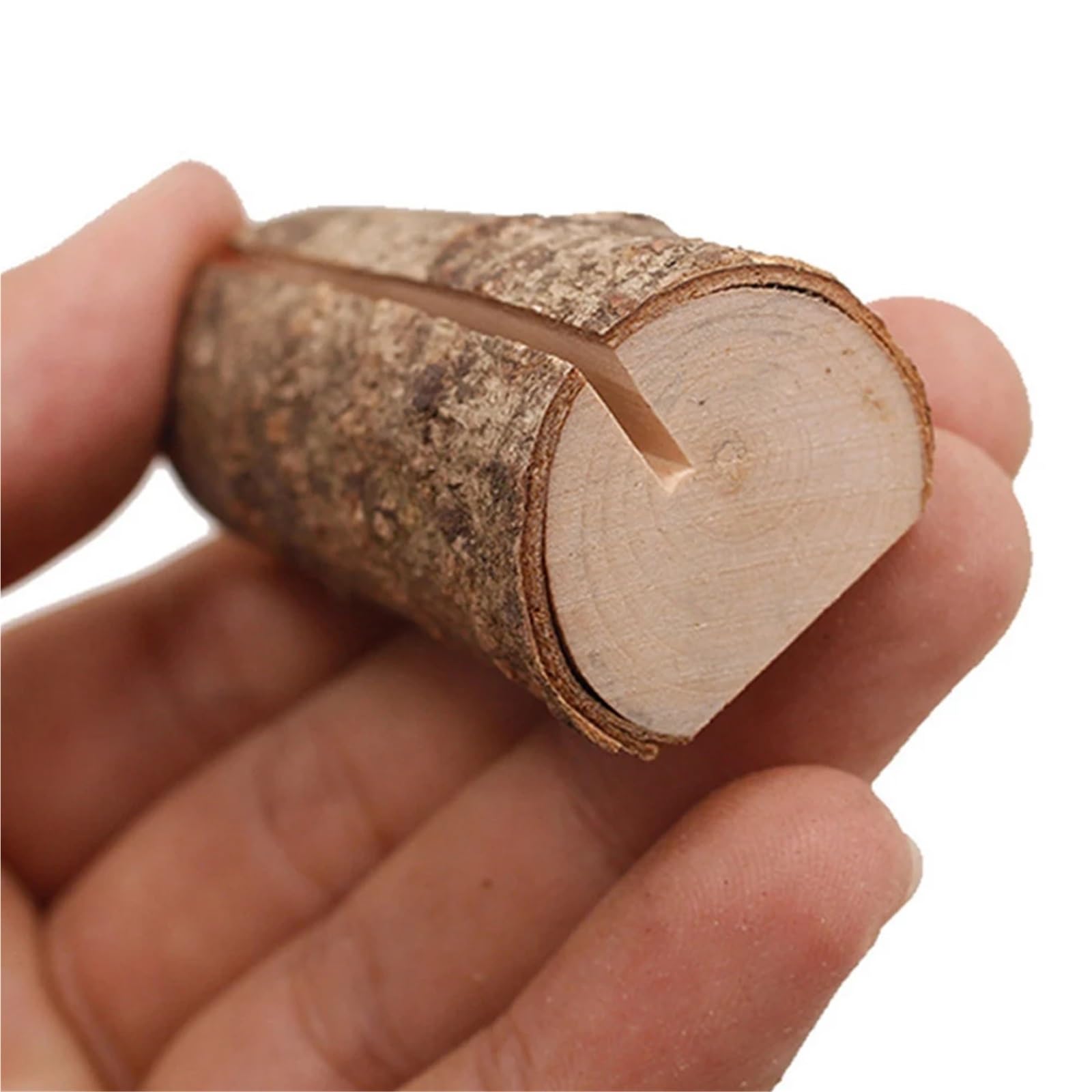 20–100 Stück Tischkartenhalter aus Holz für Hochzeit, Fototisch, Nummernständer (50 Stück)