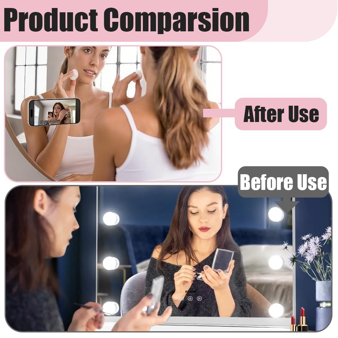 YAYNO 4 Pièces Ventouse Téléphone Portable double face en silicone Ventouse Silicone Coque Qui Adhère Au Mur Support mains libres pour miroir de douche et poignée à selfie de voiture