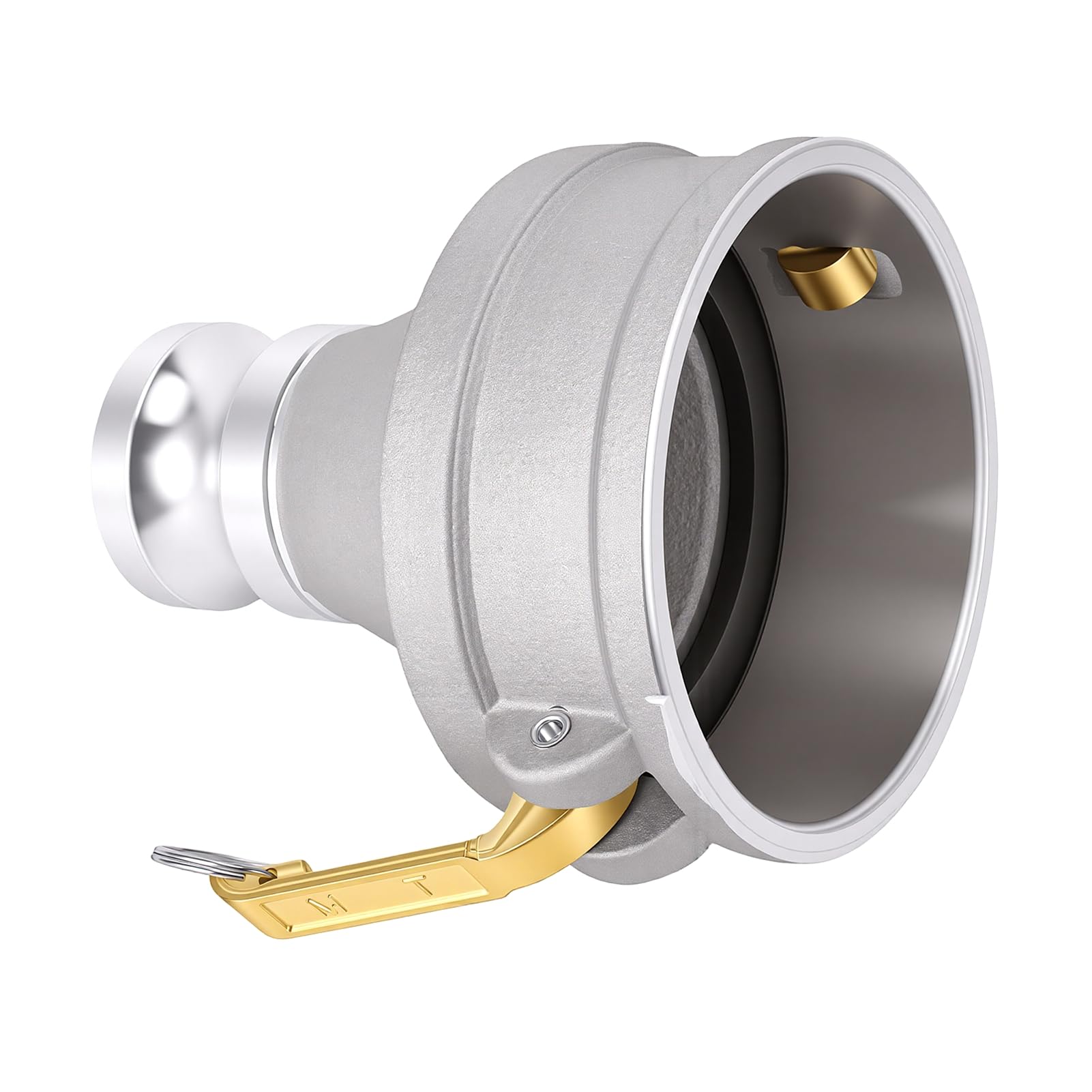 Raccordo per Tubo Camlock, Connettore Femmina 10cm X Maschio 5cm | Design leggero, costruito in lega di alluminio, ideale per l\'irrigazione, connessione di precisione