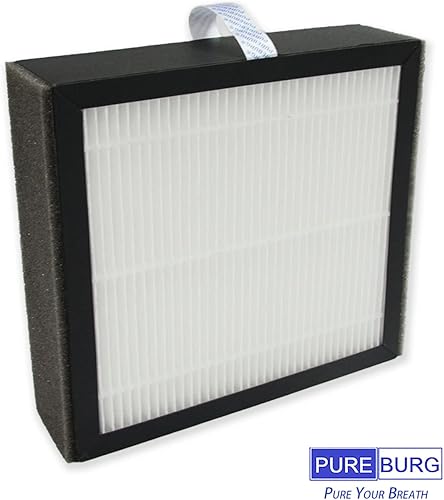 Miniatura 5 de PUREBURG Filtro de repuesto compatible con purificador de aire y deshumidificador Afloia Q10 2 en 1, paquete de 3 unidades de carbón activado HEPA