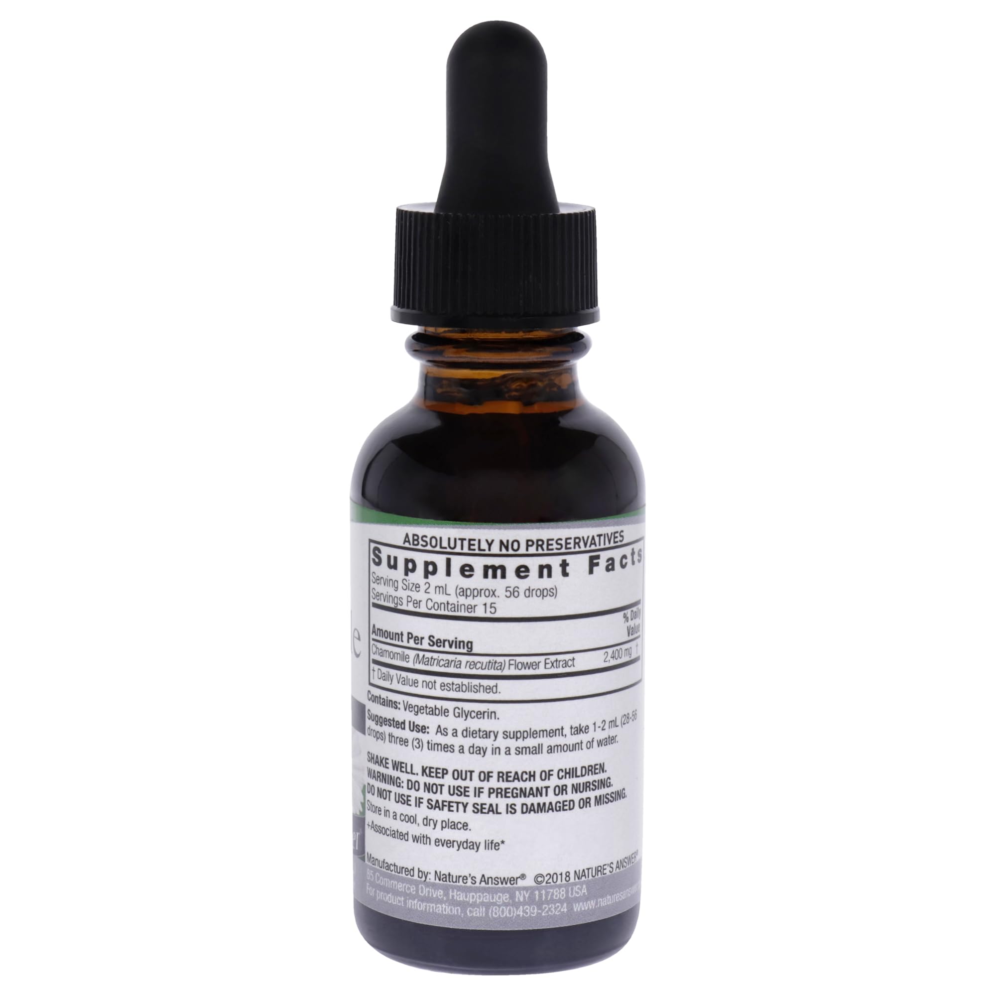 Chamomile, Alcohol-Free (30 ml) - Nature's Answer