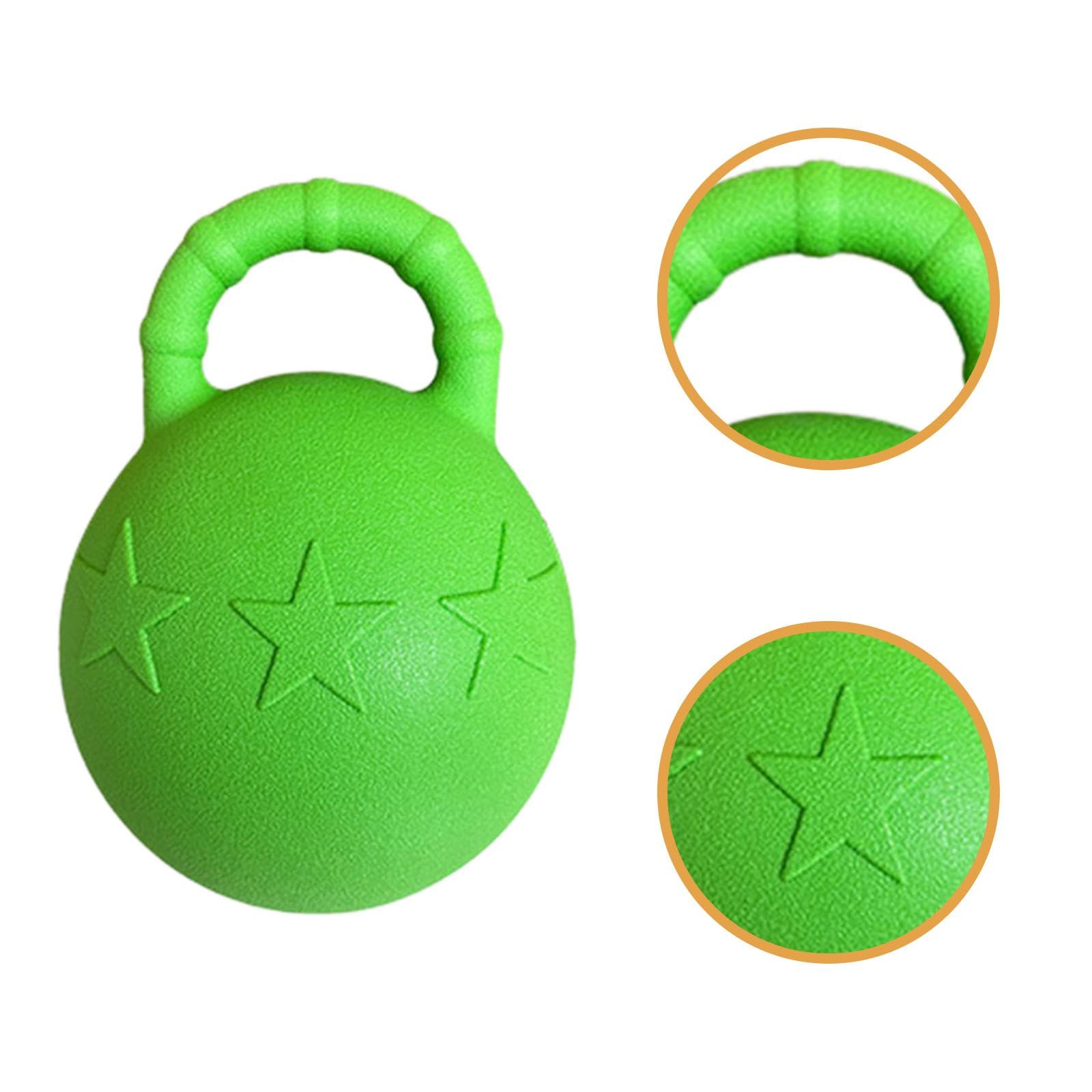 Pferde Spielball, Hundespielzeug, Haustierbedarf, 25 cm Elastischer Gummiball für Mittelgroße Und Große Hunde, mit Griff Zum Spielen