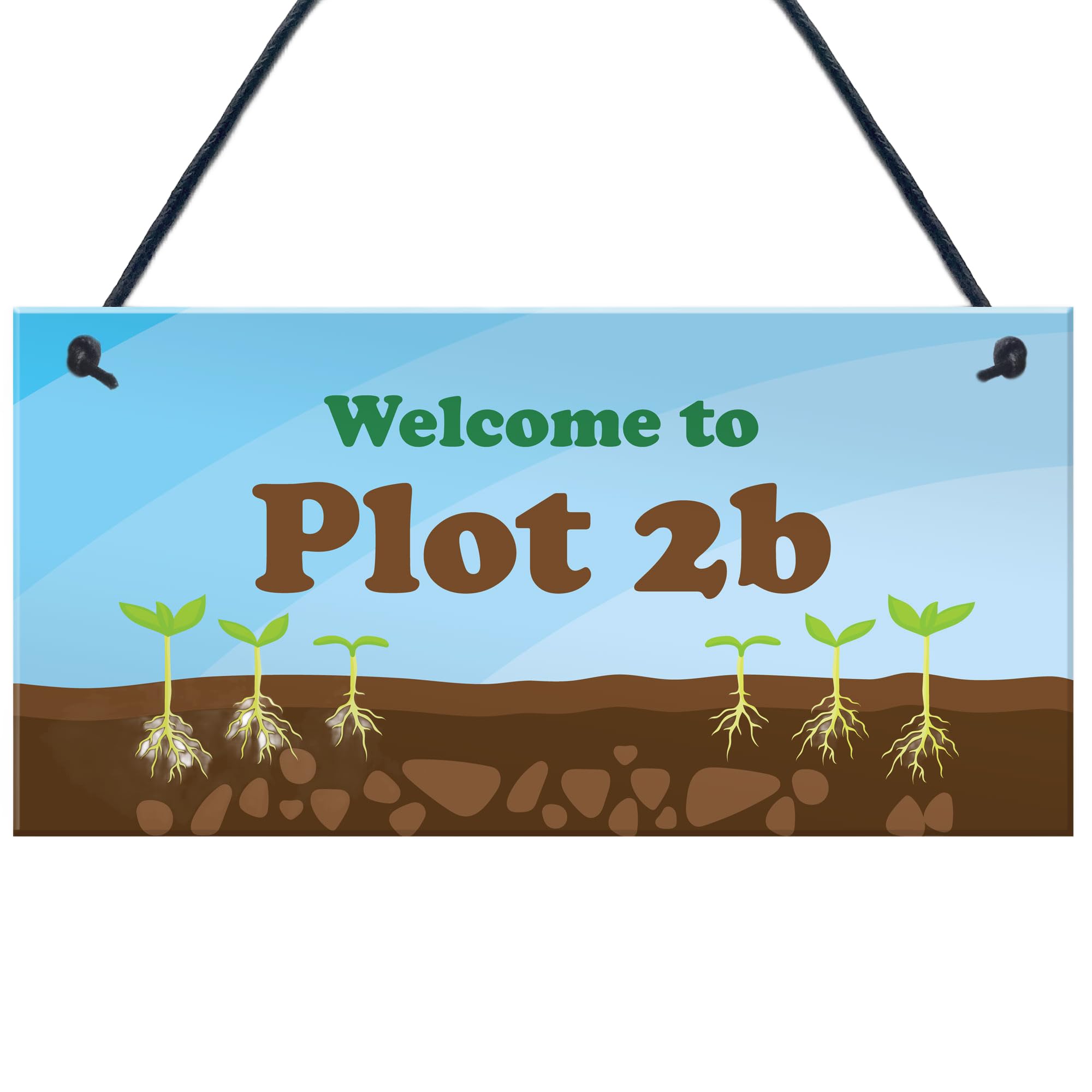 Welcome To Plot Sign PERSONALISED Summerhouse Garden Shed Plaque