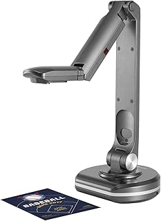 Document Scanner V500S USB 2-in-1 Document Camera & Book Scanner Webcam With Auto 8M A3 Scanning Size LED Light For Mac Windows