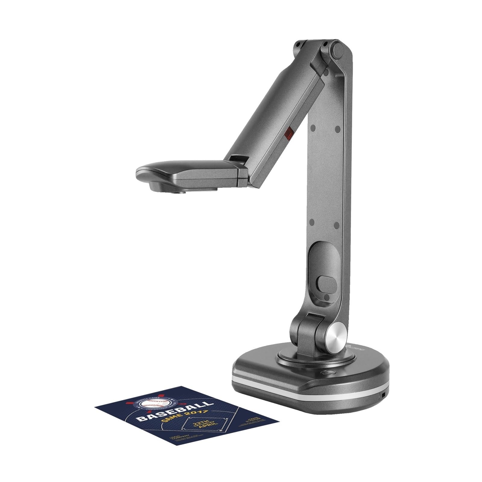 Document Scanner, V500S USB 2-in-1 Document Camera & Book Scanner Webcam with Auto 8M A3 Scanning Size LED Light for Mac Windows