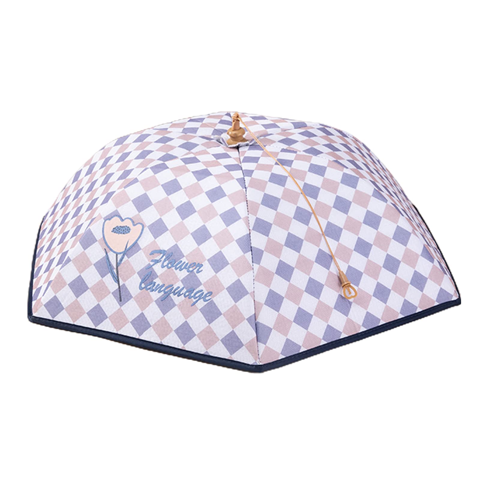 Hsioluted Perfect Food Serving Covers Aluminum Film Insulation Cover Umbrella Food Lids for Party Picnic Campings Lid Insulation Cover