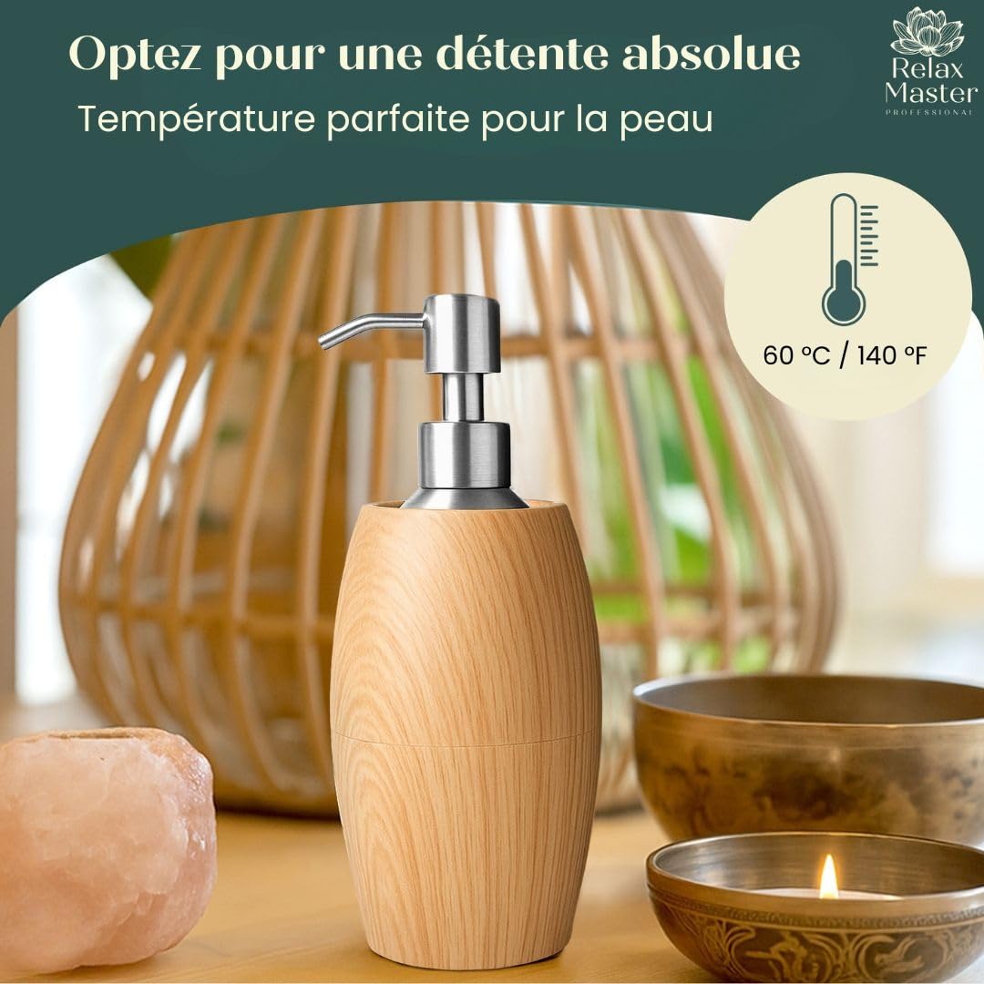 Relax Master Chauffe-huile de massage électrique et chauffe-huile de massage – Parfait pour les salons de massage, la guasha, le bien-être, le spa et les amateurs de massage