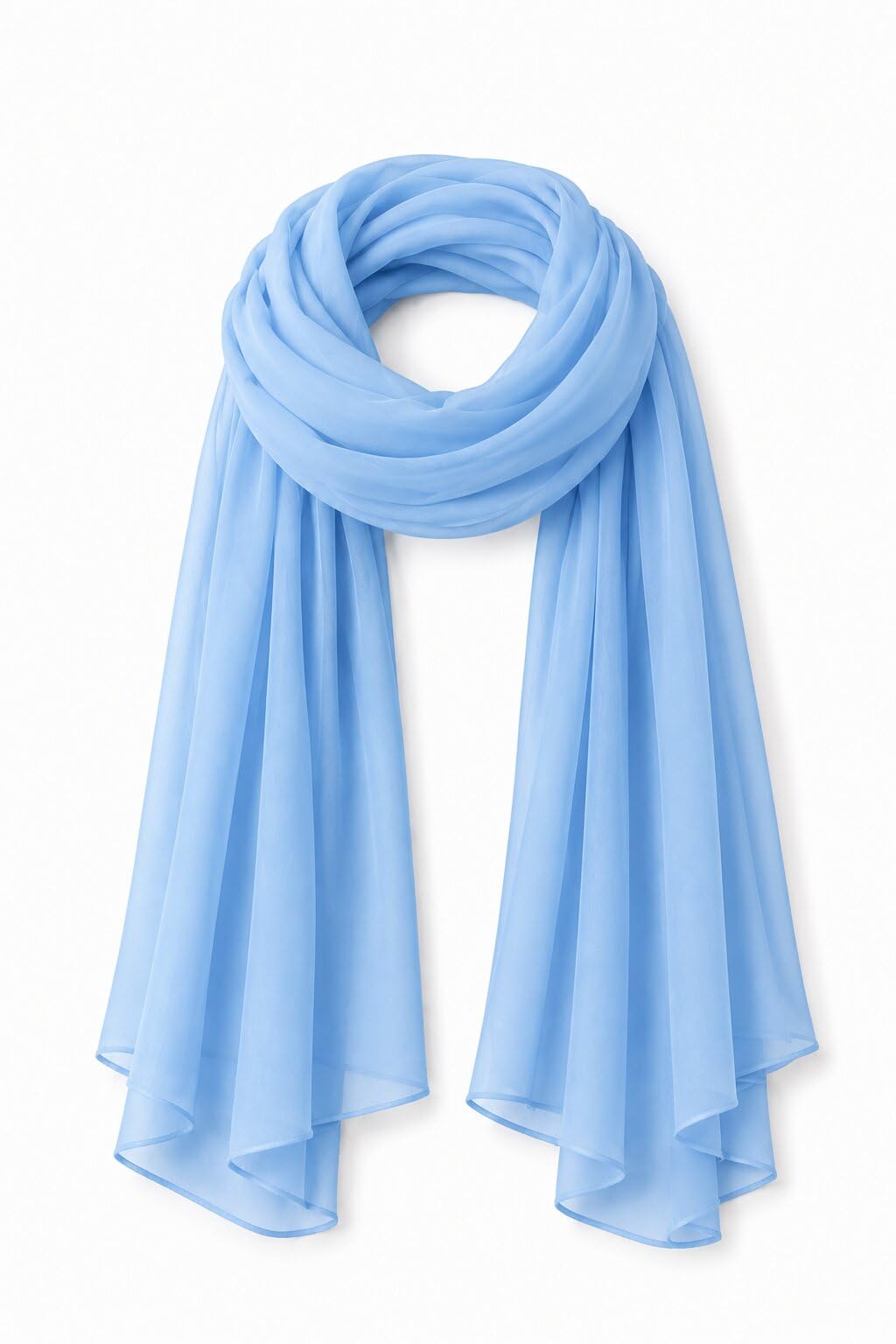 Women's Chiffon Dupatta, Lightweight, Daily Use Scarf Wrap-picture-34