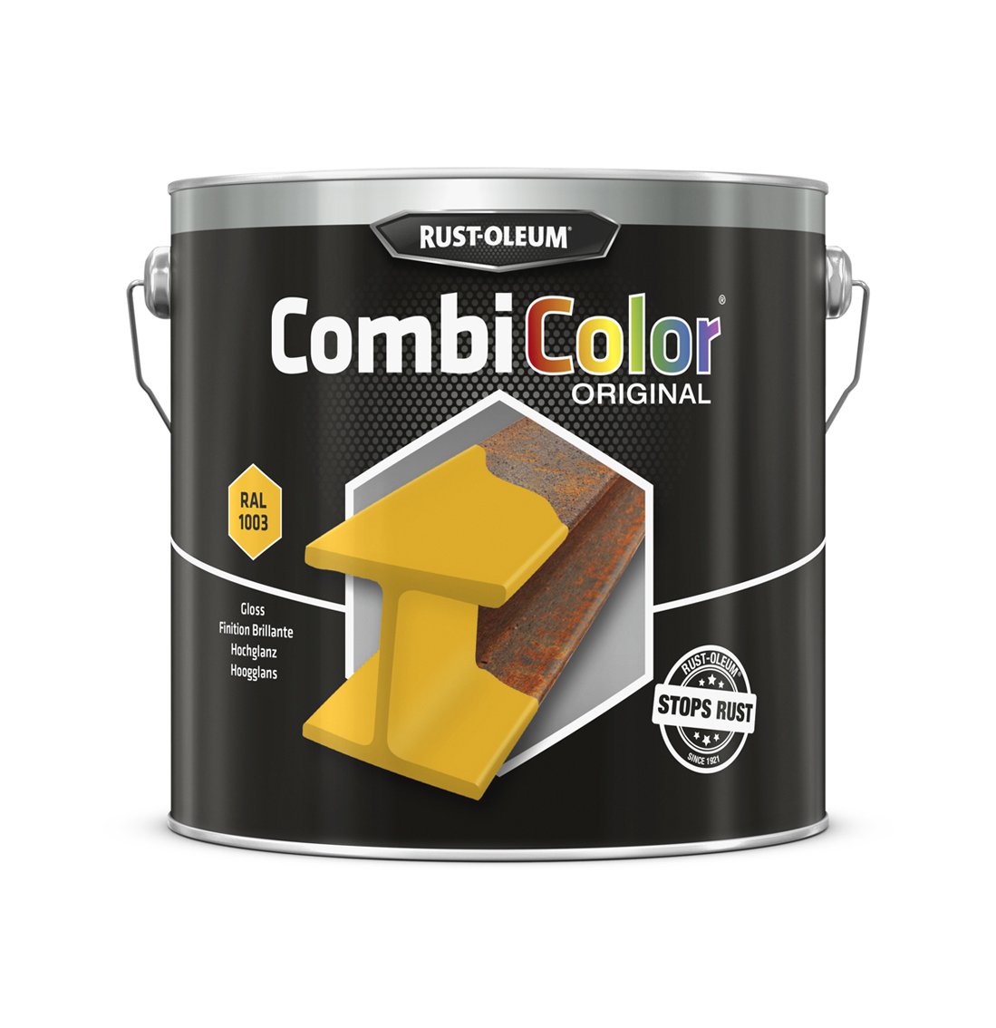 RUST-OLEUM 7347.2.5 Combicolor Original, Superior Metal Protection, Direct To Rust, Signal yellow-RAL 1003
