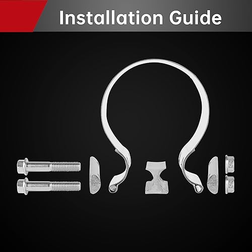 Miniatura 8 de Abrazadera de escape de junta de regazo de 2.5 pulgadas, material de acero inoxidable 304 para tubos de escape, extremos de silenciador y conexión