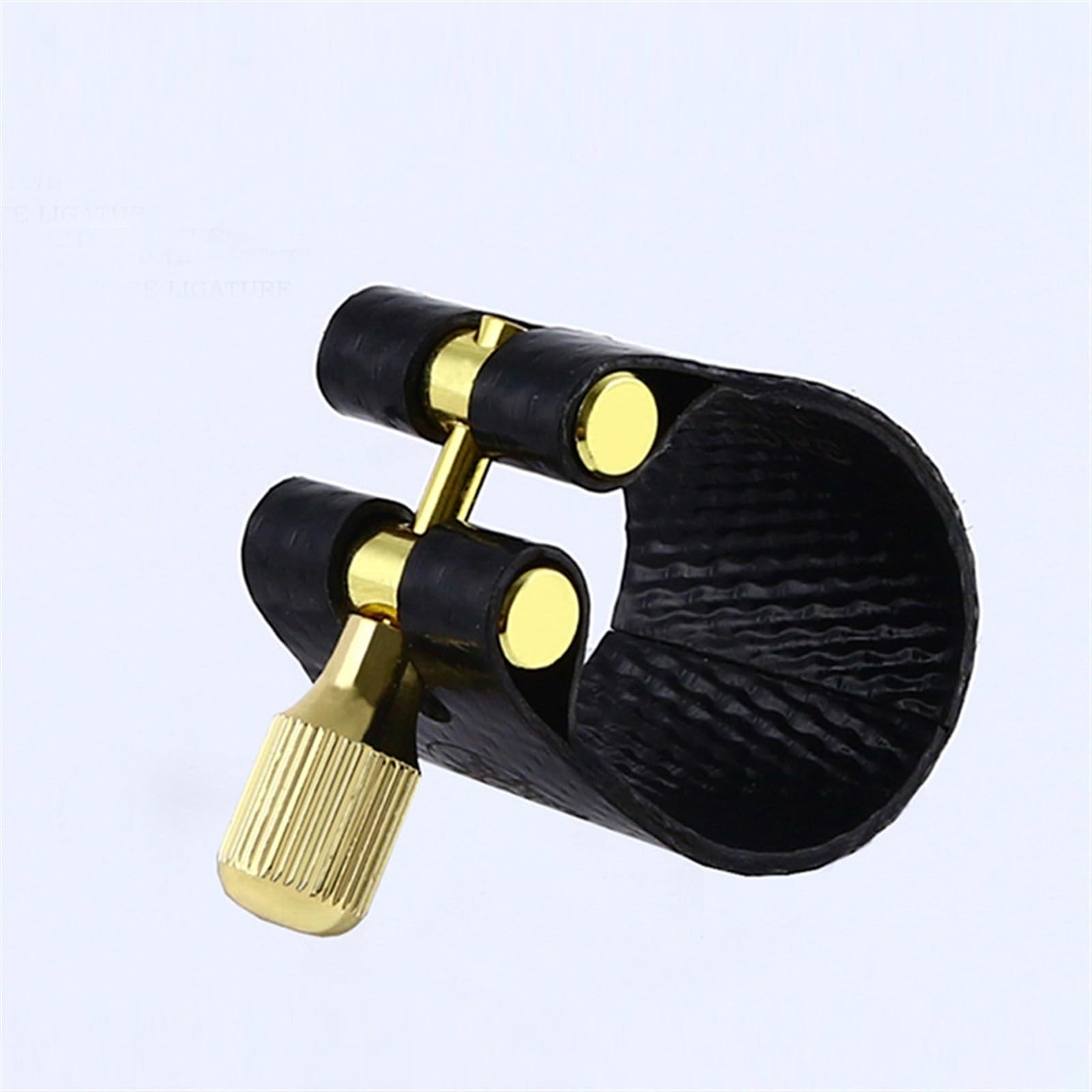 Części do Saksofonu Instrumentów Instrument Saksofonowy Altowy/tenorowy/wysokotonowy/barytonowy Bakelitowy Ustnik Ze Skórzanymi Klipsami (Color : Alto)