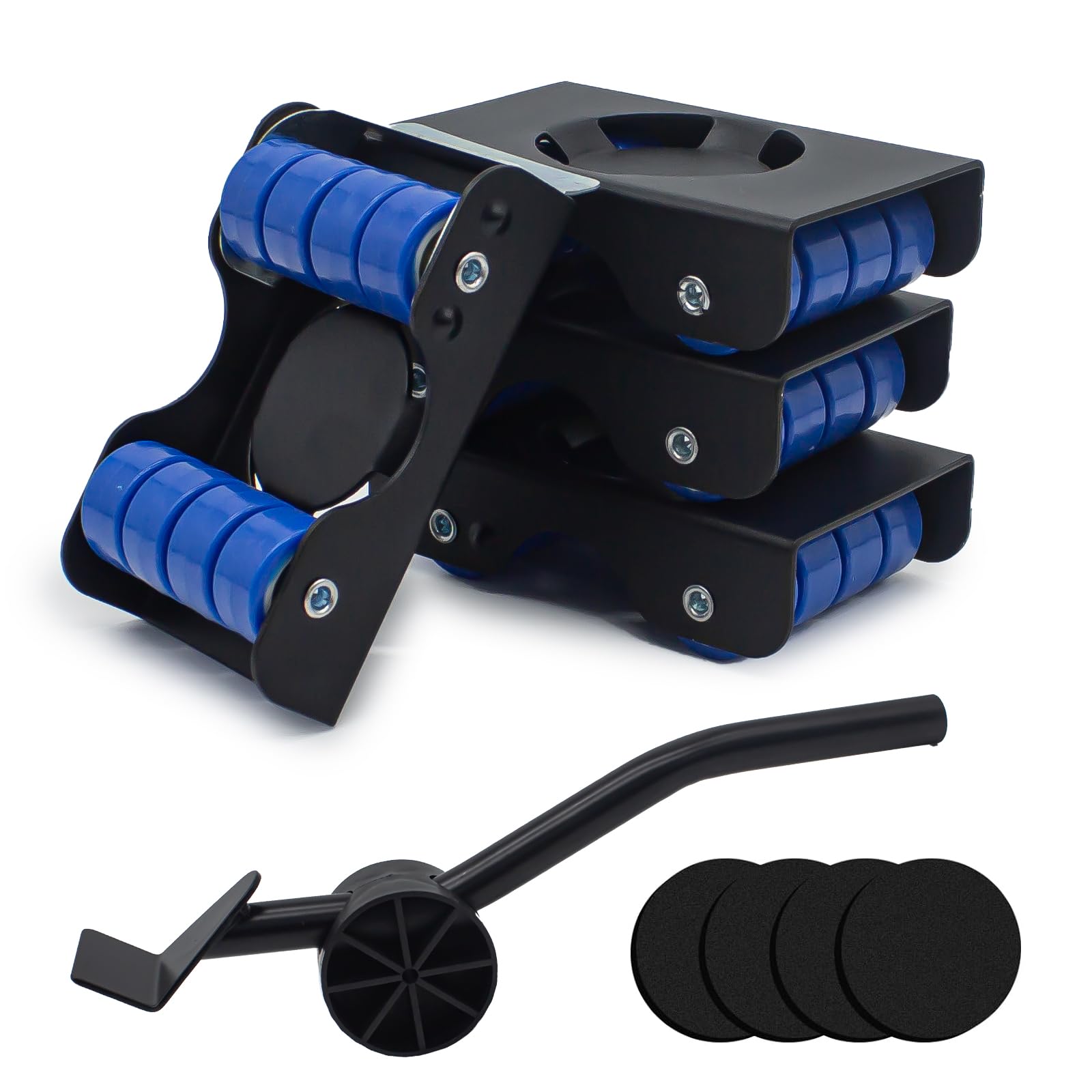 skyzntn Furniture Lift Mover Tool Set - Furniture Movers with Wheels - 4 Metal Slider with 8 Wheel,Appliance Roller Suitable for Sofas, Couches and