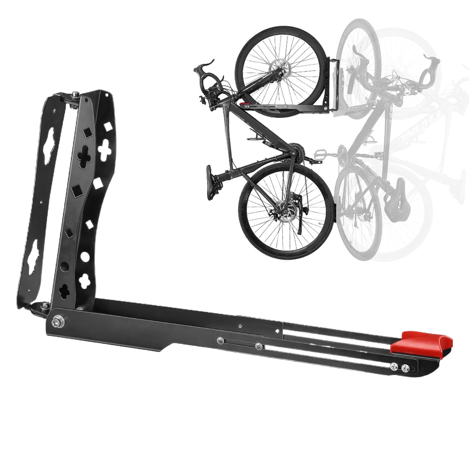 Wandhalterung Fahrrad Hänger Fahrrad Ständer Wand | Stabiler Verstellbarer Halter Aufhängung Vertikale Lagerung Organisation Für Fitness Outdoor Werkstatt Gewerbe