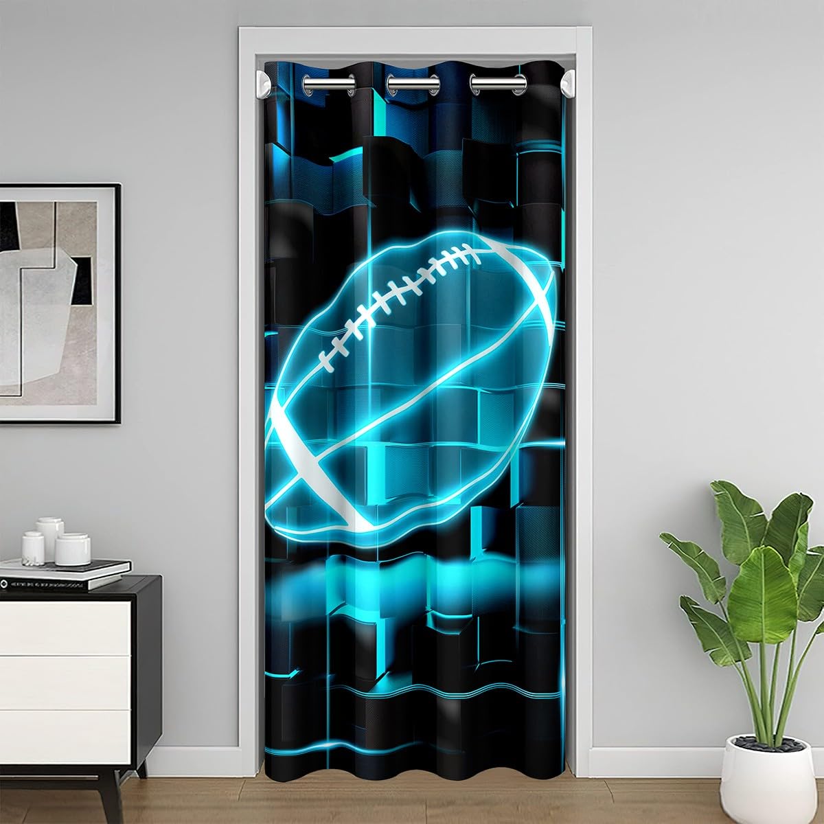 Rideau de porte occultant Homewish pour éliminer la lumière du couloir