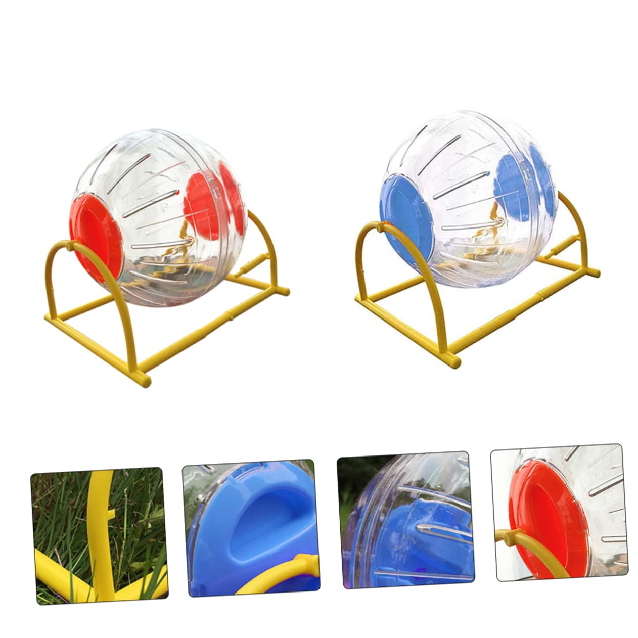 2stücke Hamster Spielzeug Stützrahmen Laufball Für Kleine Haustiere rutschfeste Oberfläche Für Hamster Zwerghamster Und Andere Kleine Nager