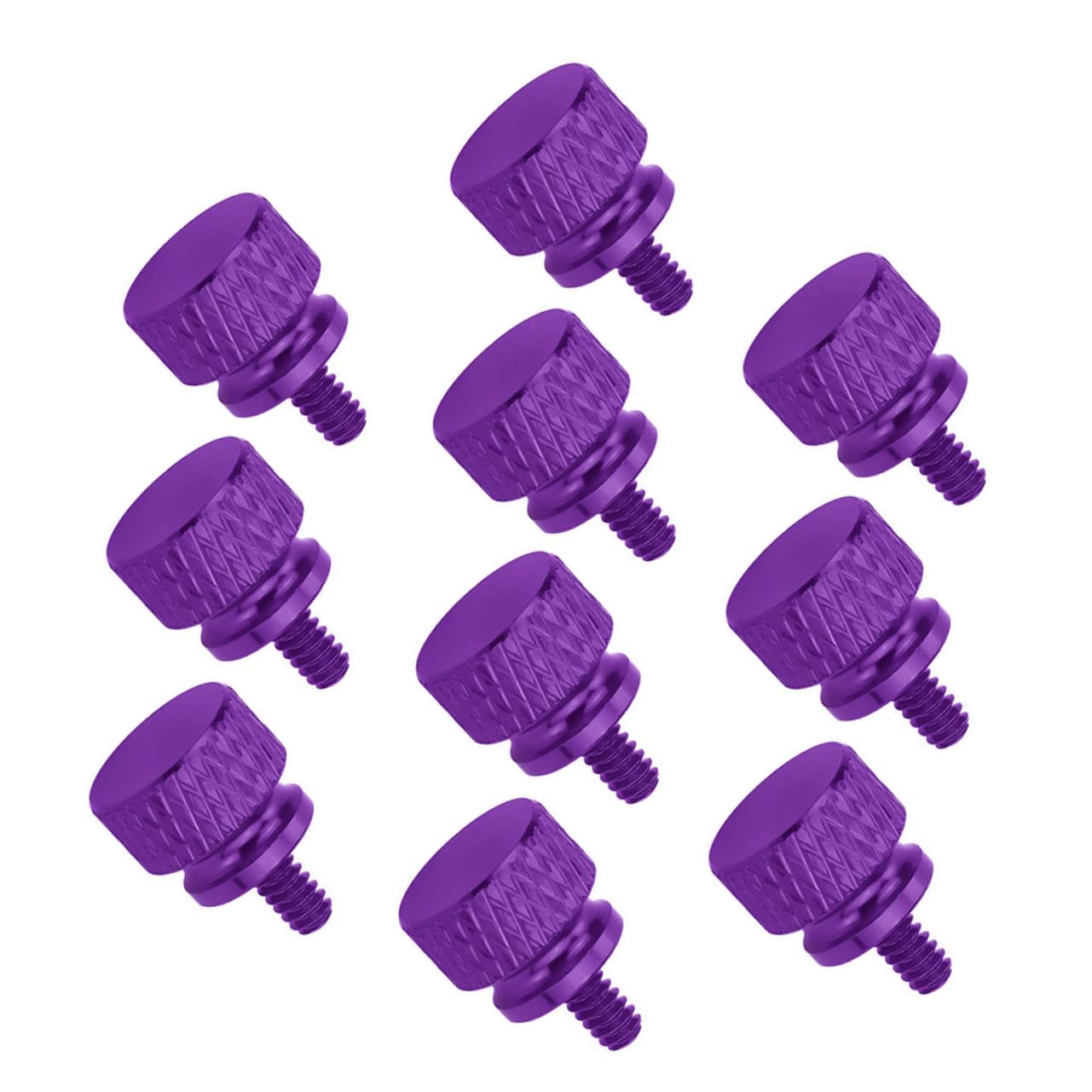 10pcs Purple Aluminum Alloy Thumb Screws 6#-32 Thread for Computer Case and Pci Slot Tool-free Installation Hard Knurled Thumbscrews for PC Chassis Fixing-image-39
