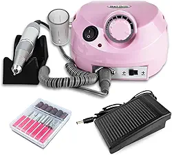Motor Lixadeira Elétrica Porquinho Nail Drill Bivolt Rosa