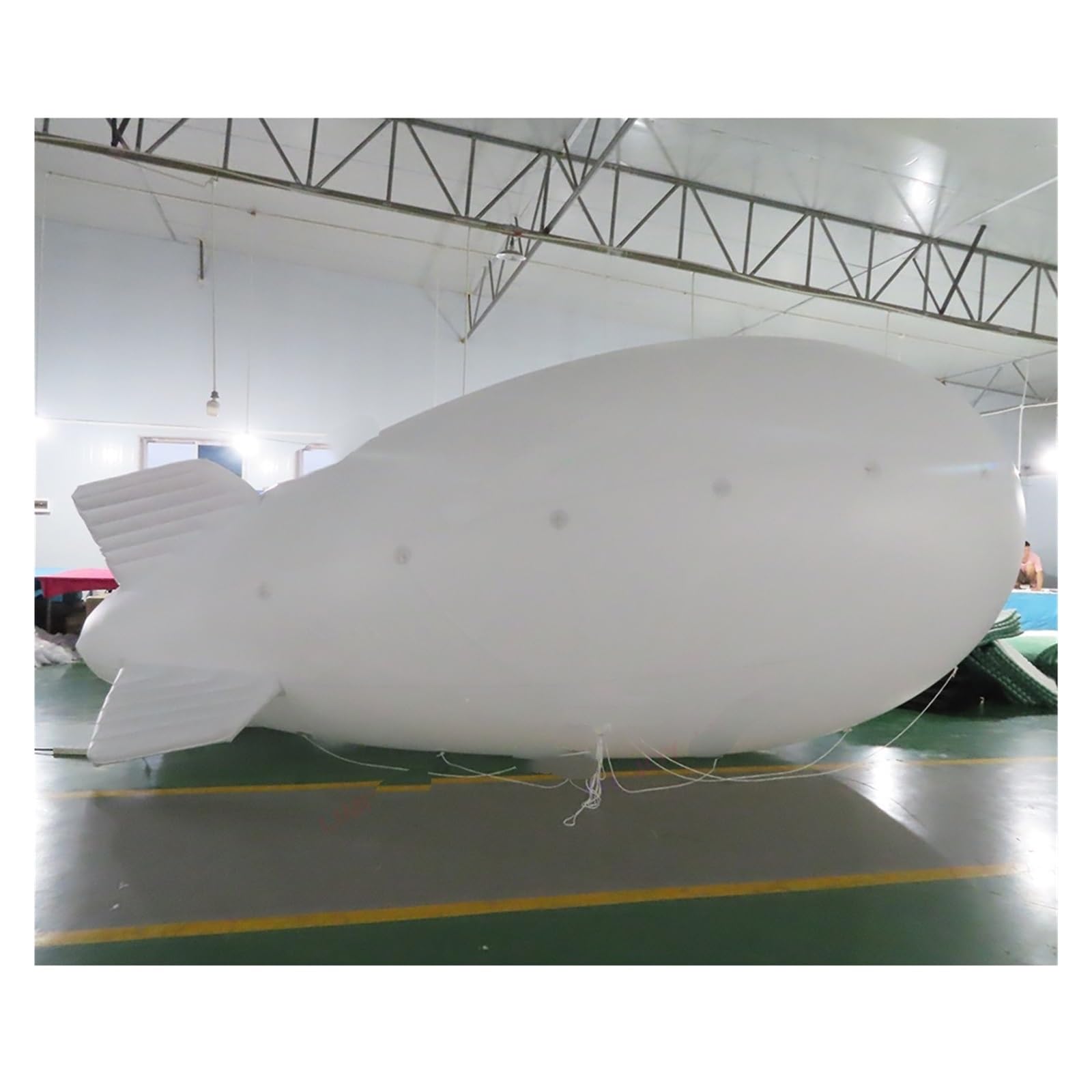 Amazon | 白いインフレータブル飛行機バルーン ツェッペリン型飛行船 