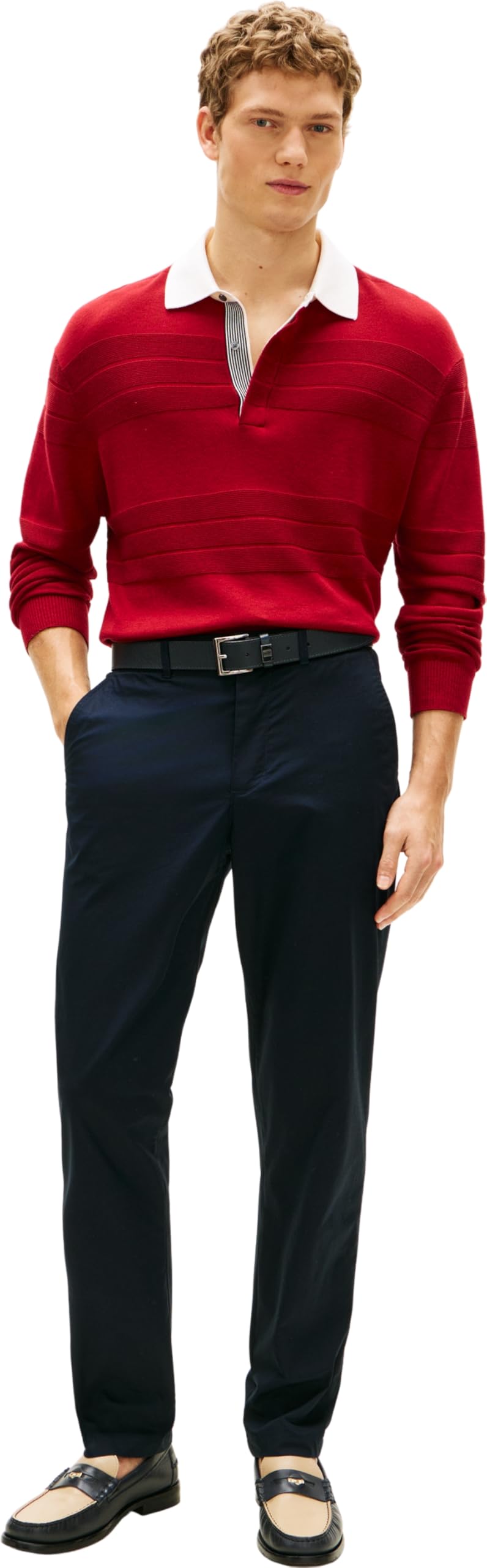 Tommy Hilfiger - Half Ewb Poplin Denton Chino Mw0mw42299, Pantaloni Chino Uomo