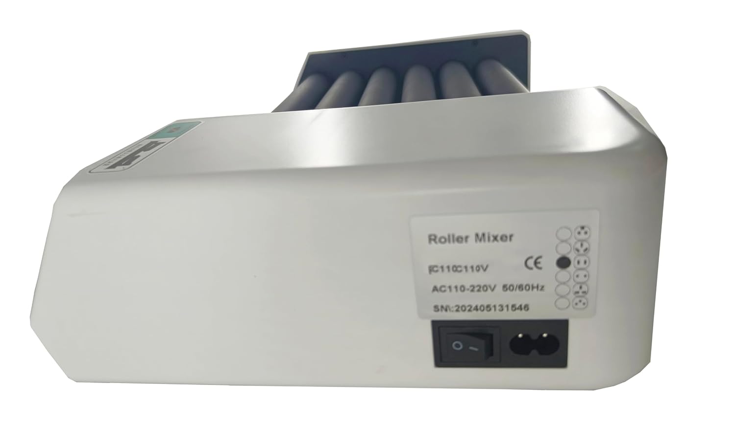 Lab Roller Mixer Shaker Test Tube Shaker Laboratory Shaking Instrument with Brushless Motor Rotating Shaking Speed 20 to 80rpm 6 Rollers Specs φ 6 to 34mm Digital Display