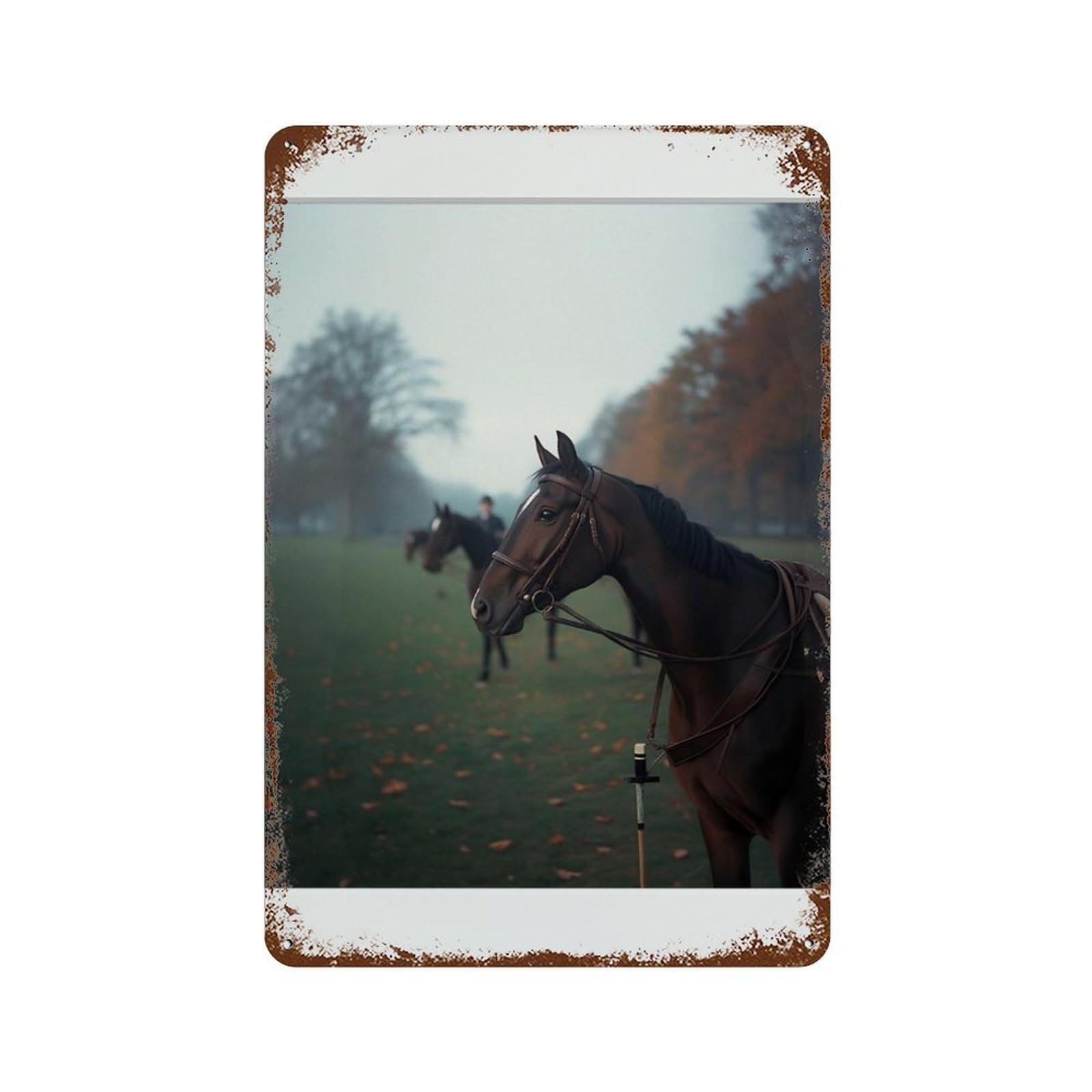 xiaoxiaoshen Horse Photography S2 Wall Decor Art Metal Tin Poster Modern Home Decor Art Home Bar Shop Decorations Vintage Sign 30x20cm