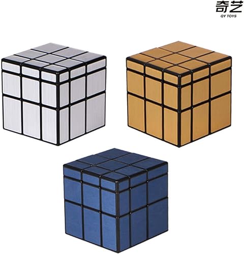 Miniatura 9 de QYTOYS - Cubo de espejo de 3 x 3 x 3 x 3 pulgadas, cubo de diferentes formas, cubo plateado de 2.244 in, bloques de espejo de cubo de velocidad,
