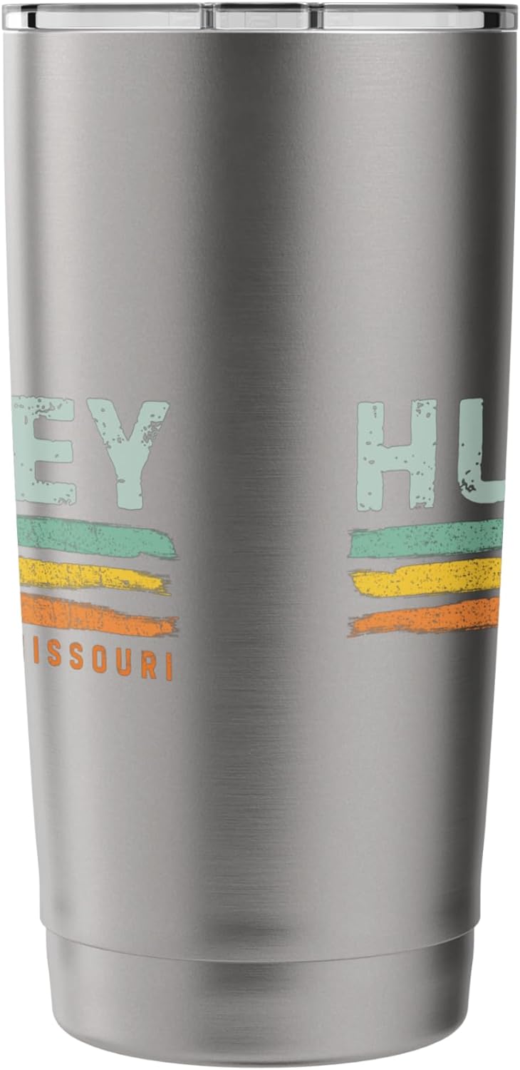 Vintage Stripes Hurley MO Stainless Steel Insulated Tumbler - Image 2