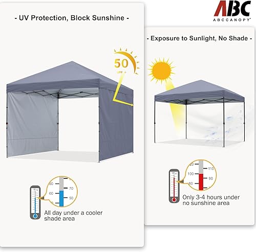 Miniatura 4 de Carpa Abccanopy desplegable, carpas para exterior, con toldo para el sol, toldo desplegable para la playa, con bolsa de transporte con ruedas, más 4