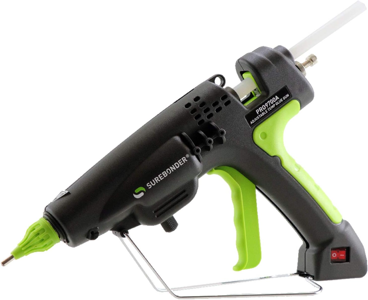 Surebonder 300 Watt Heavy Duty Hot Glue Gun, Adjusts 220F to 440F, Adjust Size of Glue Beads - Uses Full Size 7/16" Sticks, 3 Nozzle Tips Incl. (PRO9700A) : Tools & Home Improvement