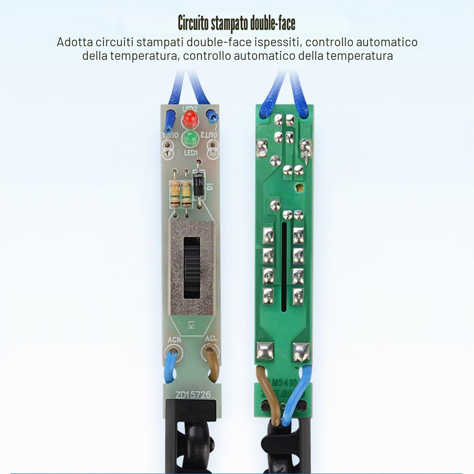 Saldatore in plastica 100W Multifunzione 3 Velocità Plastica con 4 Punte di Saldatura Staffa per Ferro Caldo Rete Patch Spazzola Metallo