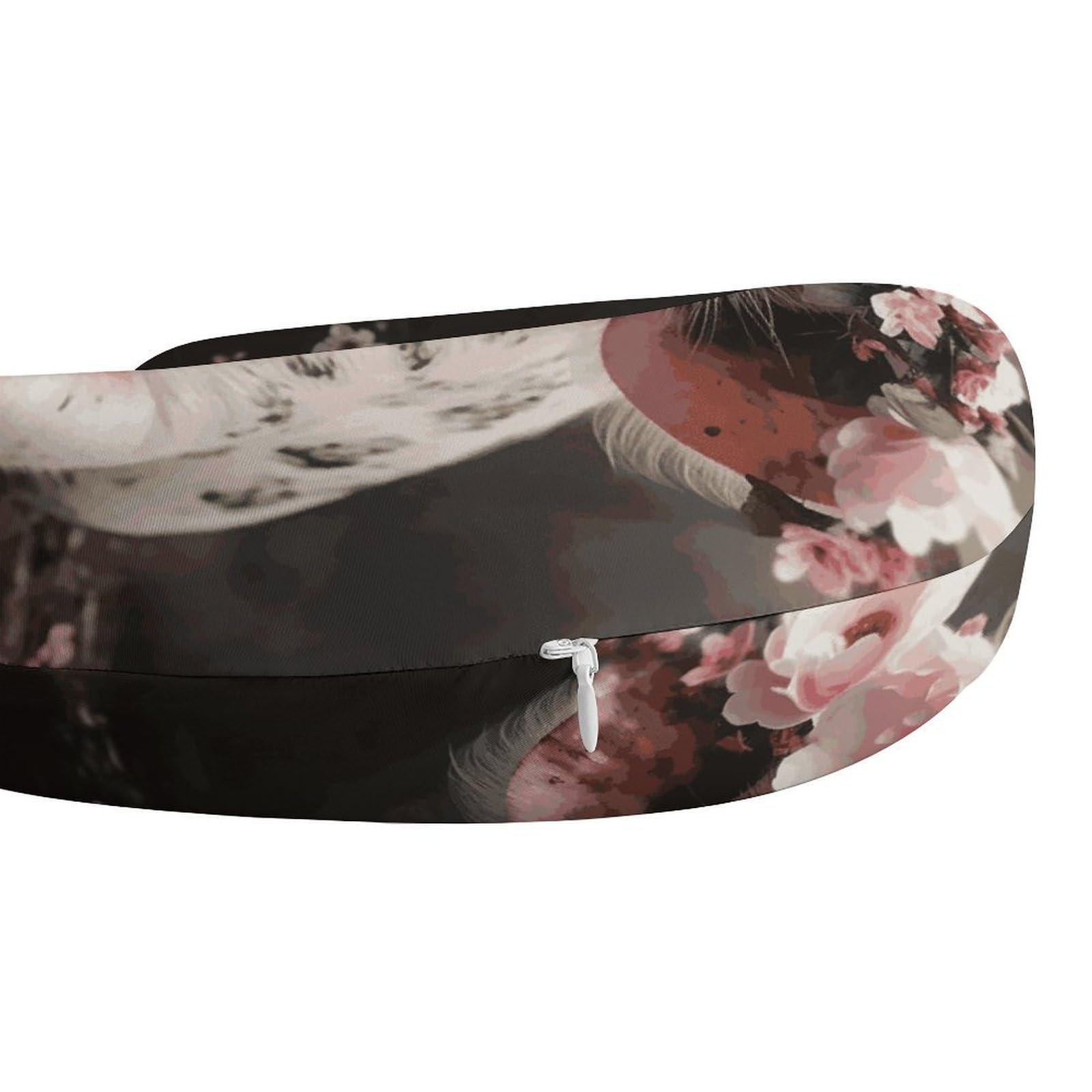 Sonriente (14) almohada en forma de U, núcleo de almohada de espuma viscoelástica, cojín, proporciona apoyo para el cuello, almohada de viaje, adecuada para aviones, coches, hogares y