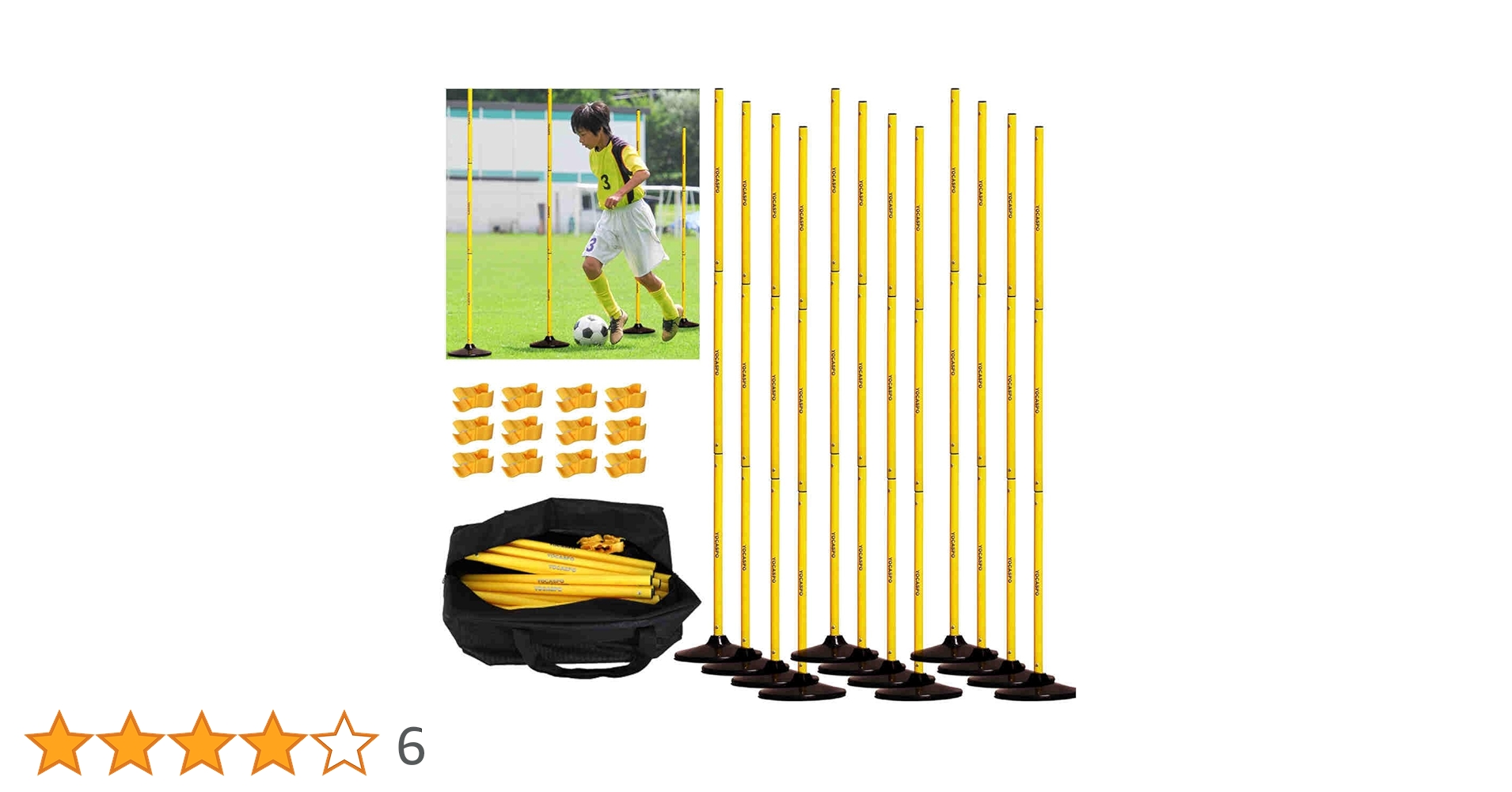【新品未使用】日本企業の商品！アジリティポール6本　自主練　サッカー　バスケット 楽天市場】【楽天1位】完全自立式 室内でも使える アジリティ