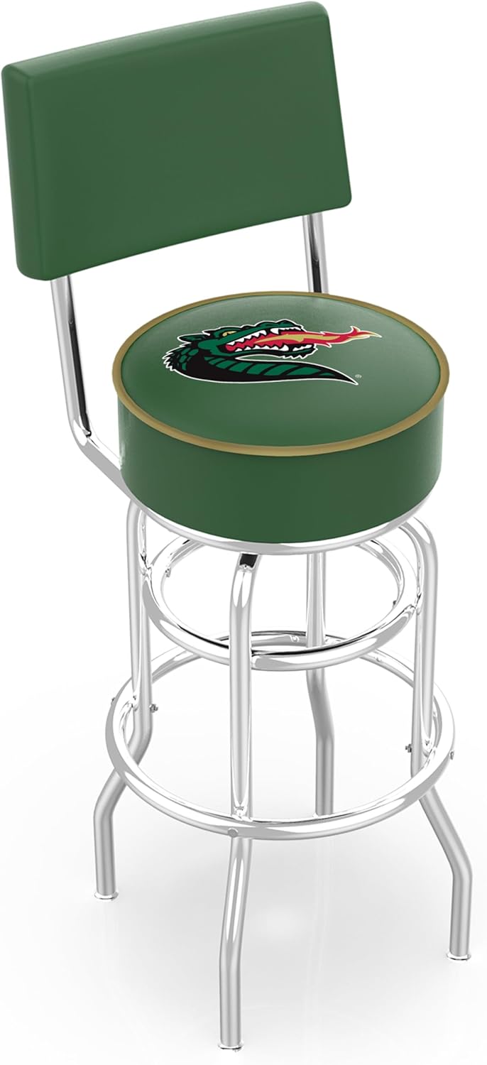 HBS L7C4 UAB 25" Double-Ring Swivel Counter Stool with Chrome Finish