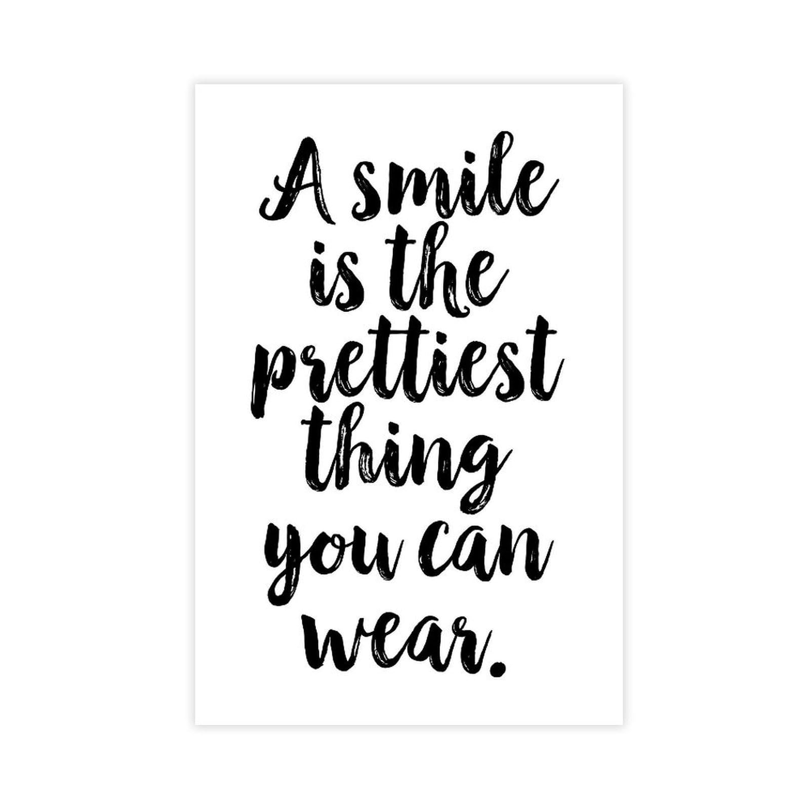 ELKPDOE Smile Poster Motivational Quotes