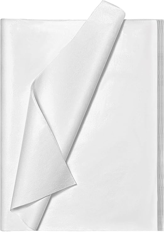 Bobobag 100 Sheets 20"X14" White Tissue Paper for Gift Bags Acid Free Tissue Paper Gift Wrapping Paper,Christmas Birthday Arts Craft Decoration