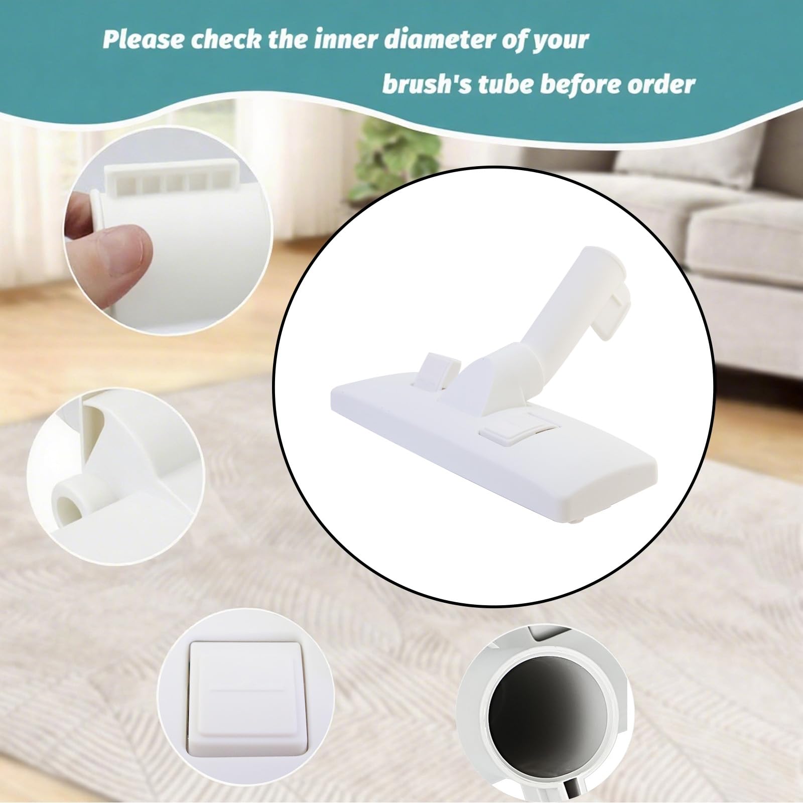 Brosse de rechange pour aspirateur Eureka Blanc