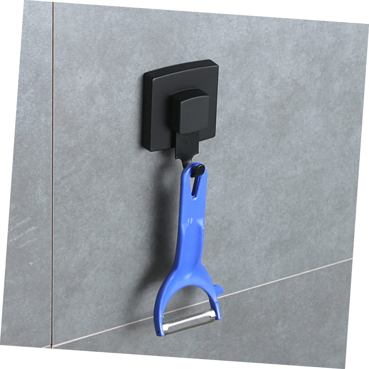 3 Piezas Sin rastro de gancho colgadores de cuadros resistentes gancho de ventosa s adhesivos para cuadros toalleros para baño de succión Acero inoxidable Black