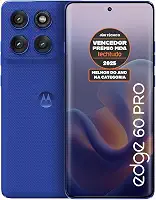 Smartphone Motorola Edge 60 PRO 5G - 256GB 24GB (12GB RAM+12GB Ram Boost) Tela Quad-Curve moto AI 50MP Sony Camera ultrarresistencia militar IP68 + IP69 - Azul Marinho