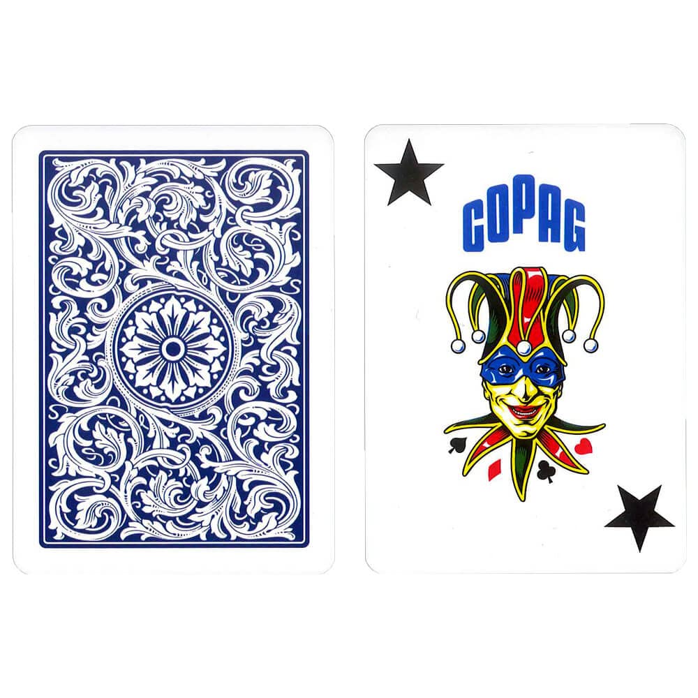 Copag 1546 100% Plastic Poker Playing Cards, Jumbo Index Red