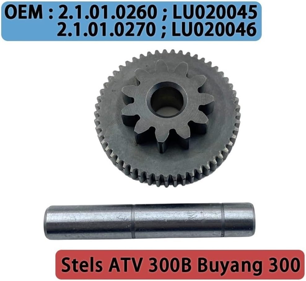 Gear Idler With Shaft Fit For Stels ATV 300B Buyang 300 FEISHEN FA-D300 FA-H300 2.1.01.0260 LU020045 2.1.01.0270 LU020046