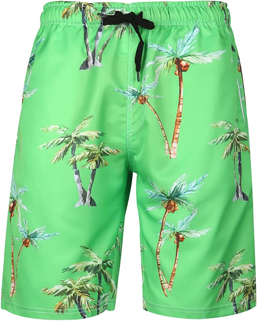Short De Bain Homme Rayé - Maillot De Bain Court Taille élastique - Séchage Rapide - Poches